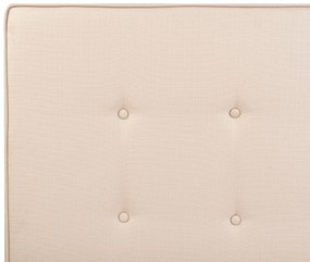 Cama de solteiro em tecido creme 90 x 200 cm AMBASSADOR Beliani