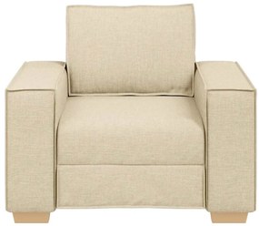 Sofá-cadeira Creme 60 cm Tecido