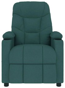 Poltrona de massagens tecido verde-escuro