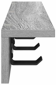 Cabideiro de Parede Sonoma cinzento 40 x 10.5 x 10.5 cm