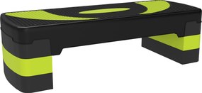 HOMCOM Step para Exercício Aeróbico Plataforma Step com Altura Ajustável em 3 Níveis 80x31x10-20 cm Verde e Preto | Aosom Portugal