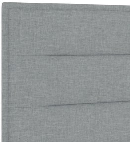 Cabeceira Design Linhas Cinza Claro 80 cm Tecido