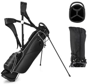 Bolsa de golfe ultraleve com divisórias superiores de 4 vias para campo de golfe e viagens - Azul-marinho