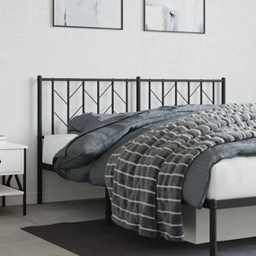 Cabeceira de cama 160 cm metal preto