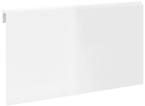 Mesa de parede dobrável derivados de madeira branco brilhante
