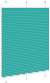 Gasolina verde Plissada Cega 110x100 cm Largura Tecido 109,4cm