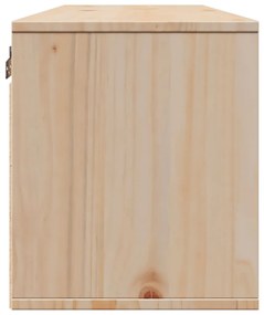 Armário de parede 100x30x35 cm madeira de pinho maciça