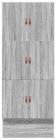 Cama de Armazenamento Cinzento Sonoma 90x190 cm