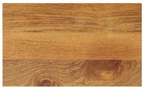 vidaXL Tampo de mesa retangular 50x30x2,5 cm mangueira maciça