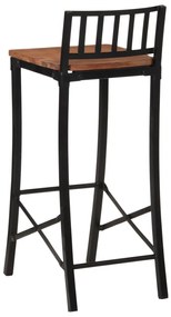 Cadeiras de bar 4 pcs acácia maciça