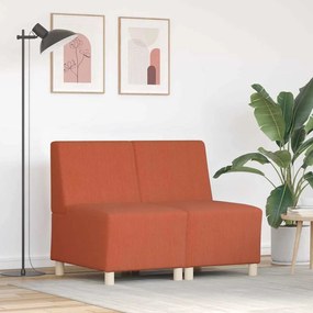 vidaXL Sofá Chiar 2 pcs Laranja 55 x 74 x 82 cm