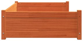 Cama para cães 105,5x75,5x28 cm madeira de pinho castanho mel