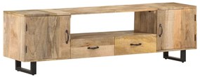 vidaXL Móvel de TV 160x30x45 cm madeira de mangueira maciça