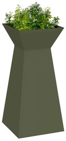 Conjunto de Suporte para Plantas Verde Azeitona Metal