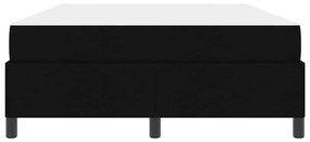 Cama Box Preto 140 x 200 cm Tecido, Madeira de Engenharia