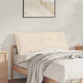 vidaXL Travesseiro para Costas Bege 120 x 50 cm Tecido de Microfibra