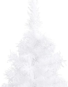 Árvore de Natal artificial de canto 240 cm PVC branco