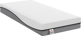 HOMCOM Colchão com molas ensacadas, espuma viscoelástica e chá verde H3 Grau de Firmeza Oeko-TEX &amp; CertiPUR 200x90x20 cm Cinza | Aosom Portugal