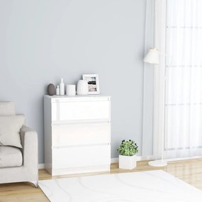 Aparador 60x35x76 cm derivados de madeira branco brilhante