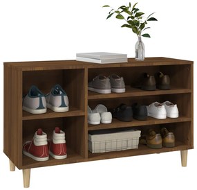 Sapateira 102x36x60 cm derivados de madeira carvalho castanho