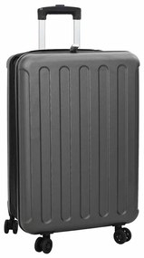 vidaXL Mala Dobrável Casco Duro 24'' Cinza Escura 43x27x66 cm ABS