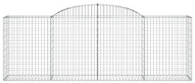 Cesto gabião arqueado 300x50x100/120 cm ferro galvanizado