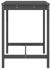 Mesa de jardim 82,5x82,5x110cm madeira de pinho maciça cinzento