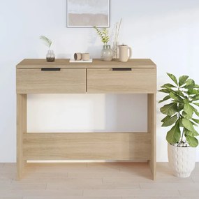 Mesa consola 90x36x75 cm derivados de madeira carvalho sonoma