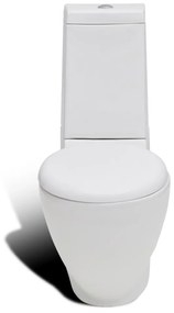Conjunto com sanita e bidé cerâmica branca