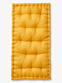 Colchão para o chão estilo futon amarelo medio liso