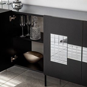 Console Paris – Preto – 180 cm x 80 cm x 40 cm