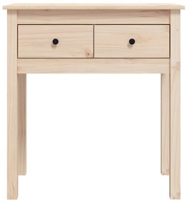 Mesa consola 70x35x75 cm madeira de pinho maciço