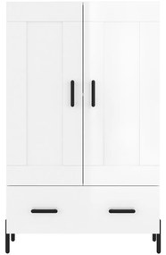 Aparador alto 69,5x31x115 cm derivados madeira branco brilhante