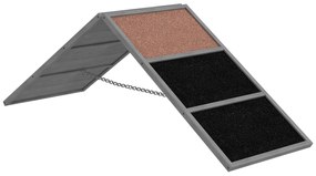 PawHut Rampa de Agilidade para Cães 173×59×66 cm Antiderrapante Ajustável Cinza | Aosom Portugal