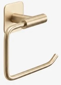 Porta-rolos Adesivo Para Banheiro Em Aço Inox Ondreli Dourado Escovado - Sklum