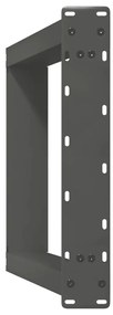 Pés para mesa de jantar em formato de U, 2 peças, antracite, 60x(72-73