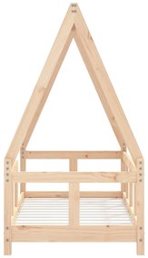 Estrutura de cama infantil 70x140 cm pinho maciço