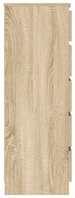 Armário de gavetas 60x36x103 cm deriv. madeira carvalho sonoma