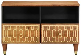 Móvel de TV 70x33x46 cm madeira de mangueira maciça