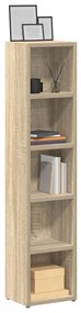 Armários CD 2 pcs 21x16x93,5 cm contraplacado carvalho sonoma