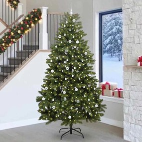 vidaXL Árvore de Natal Artificial Verde 270 cm PVC e Metal