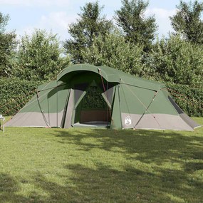 Tenda Familiar com Janelas em Cúpula Verde pra 6 Pessoas, Impermeável