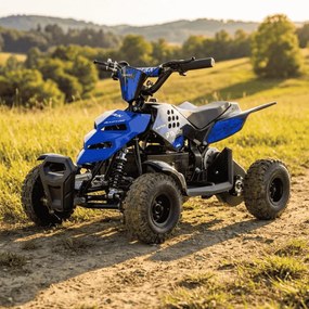 Mini Moto 4 elétrica para crianças Roan Raptor R4 500W Azul