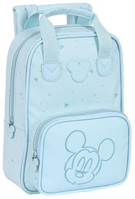 Mochila Escolar Mickey Mouse Clubhouse Azul Claro (20 X 28 X 8 cm)