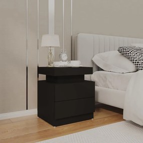 vidaXL Mesa de cabeceira 45x35x52 cm derivados madeira cinzento