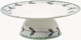 Prato para bolo em porcelana Fine Bone China Midnight Flowers