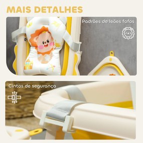 AIYAPLAY Banheira Dobrável para Bebés com Almofada e Cubo Banheira par