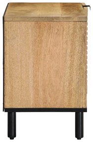 Móvel de TV 80x31,5x46 cm madeira de mangueira maciça castanho