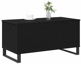 Mesa de Centro Carvalho Preto 90x44,5x45 cm Madeira Aglomerada