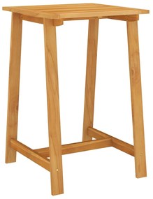 vidaXL Mesa de bar para jardim 70x70x104 cm madeira de acácia maciça